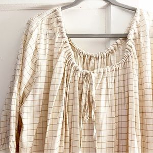 Interchangeable front and back plaid/check dress